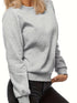 Minimalistisches Damen-Sweatshirt | Rundhalsausschnitt aus massiver Baumwolle